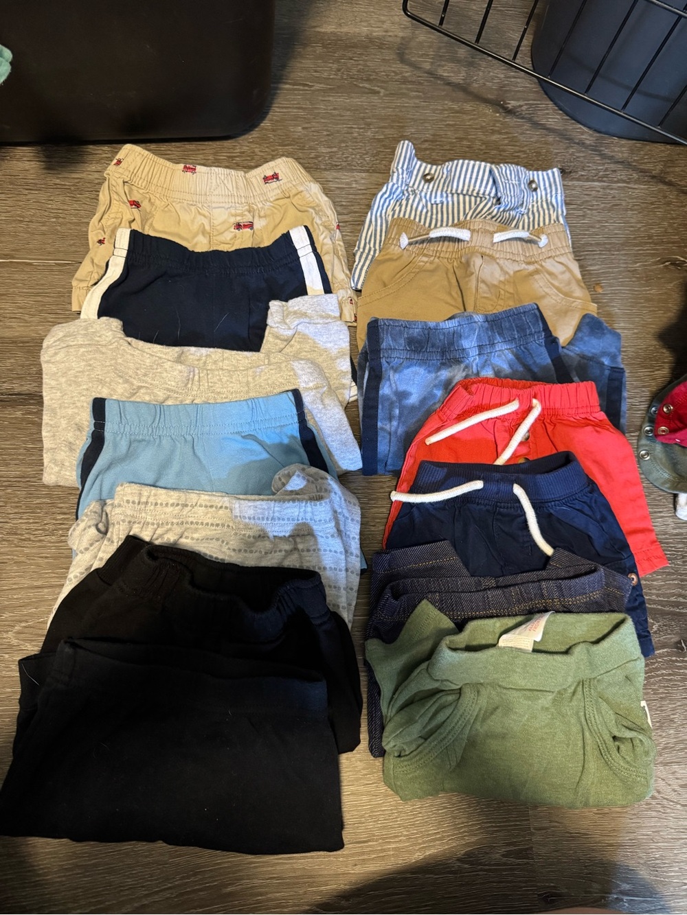 Mixed Kids Bottoms Pack - Navy, Red, Black, Green, Tan, Blue